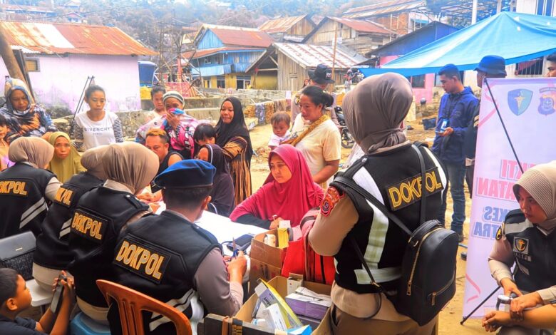 Tim Dokkes Polda Sultra Gelar Baksos Kesehatan Dan Pembagian Takjil