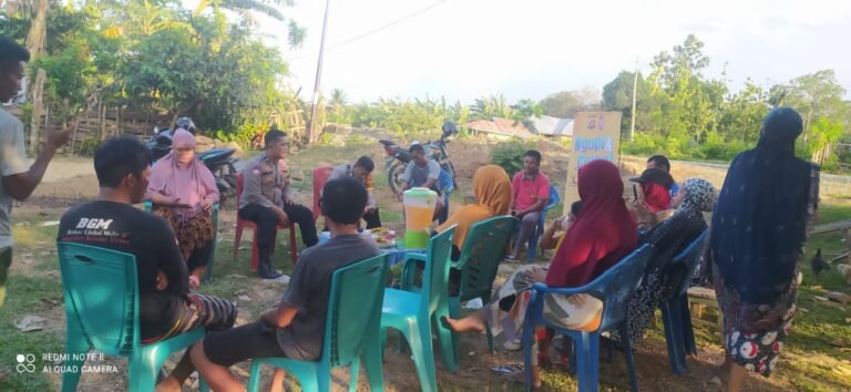 Gelar Ngopi Curhat, Kapolsek Palangga Selatan Serap Keluhan Masyarakat Desa Koeno