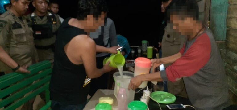 Operasi Cipta Kondisi 2023, Polresta Kendari Amankan 95 Liter Miras Tradisional