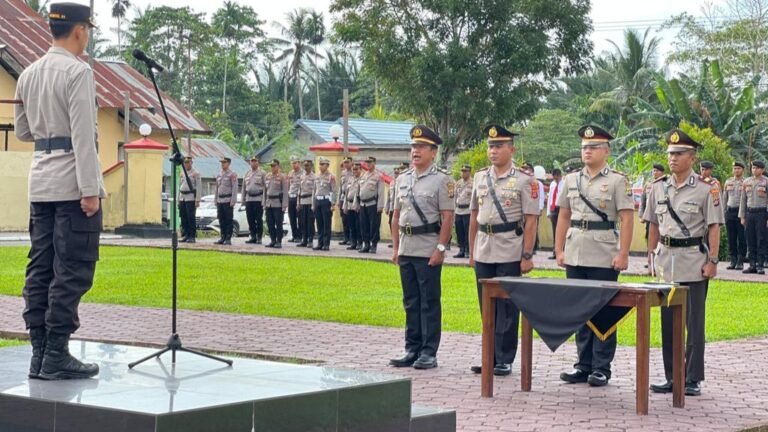 Sertijab Sejumlah Pejabat Kepolisian Lingkup Polres Konsel, AKBP Wisnu Wibowo: Jabatan adalah Amanah yang Mesti Dipertanggungjawabkan