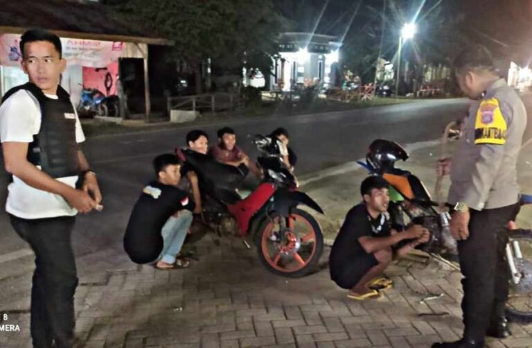 Sering Dikeluhkan Warga, Kapolsek Palangga Selatan Tindak Tegas Pengguna Knalpot Bogar