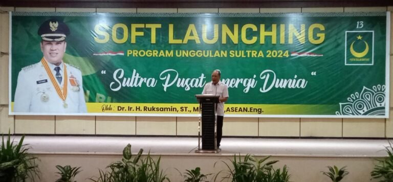 Deklarasi Calon Gubernur Sultra, Ruksamin Tawarkan Visi Sultra Pusat Energi Dunia