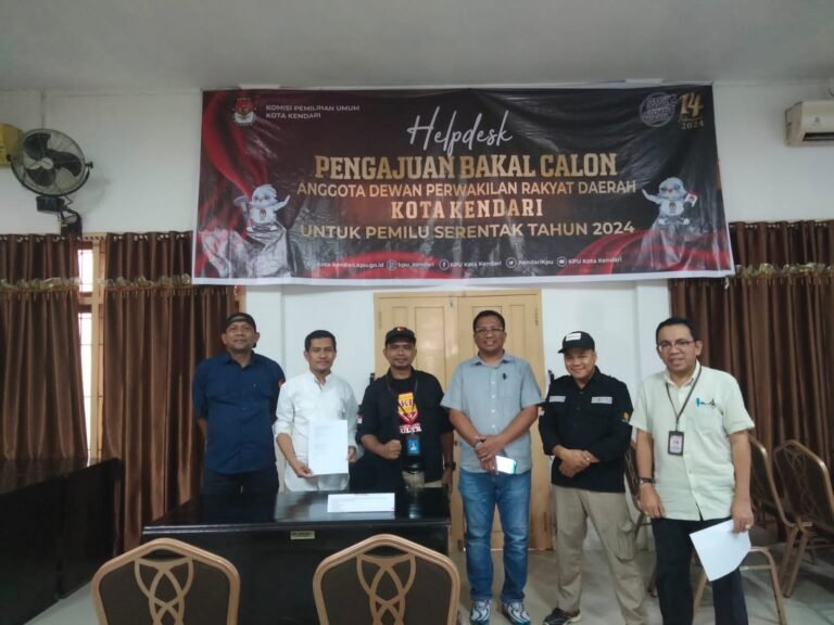 Buka Pendaftaran Bacaleg DPRD, KPU Kota Kendari Standby Terima Kunjungan Parpol