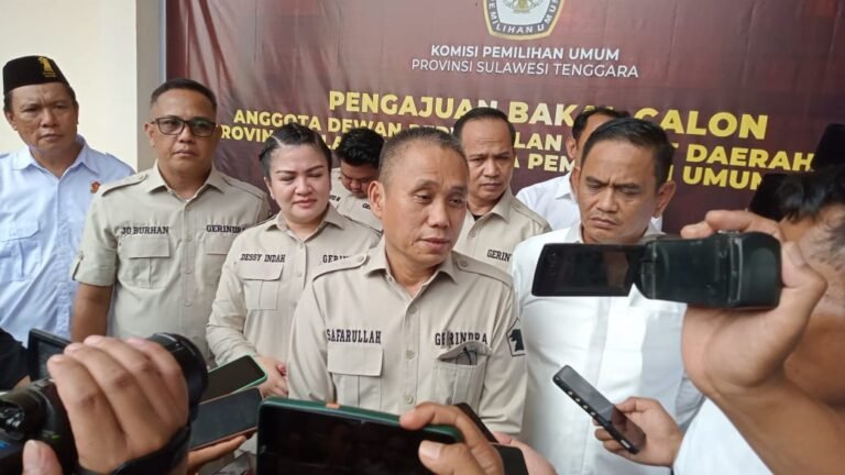 Gerindra Sultra Daftarkan Caleg di KPU, Ini Targetnya