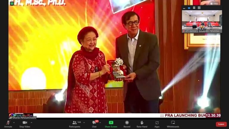 Menkumham Yassona Laoly Launching Buku  Anak Kolong menjemput Mimpi