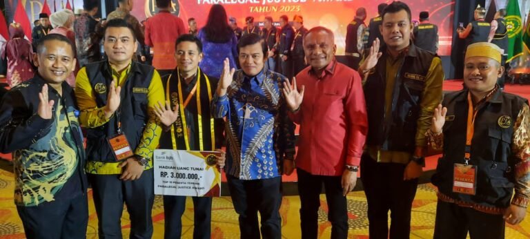 Satu Wakil Sultra Masuk Top Ten Paralegal Justice Award 2023