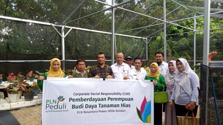 CSR PLN NP UPDK Kendari, Berdayakan Kelompok Tani Asnuri Flower