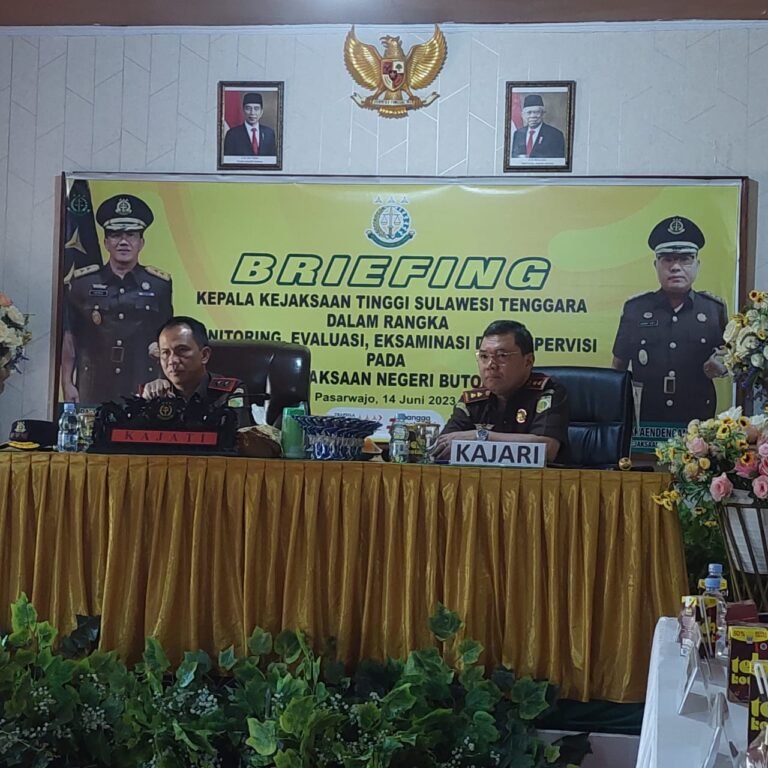 Kejati Sultra Kembali Kunker ke Kejari Buton, Tekankan Kinerja Pegawai Tetap Solid