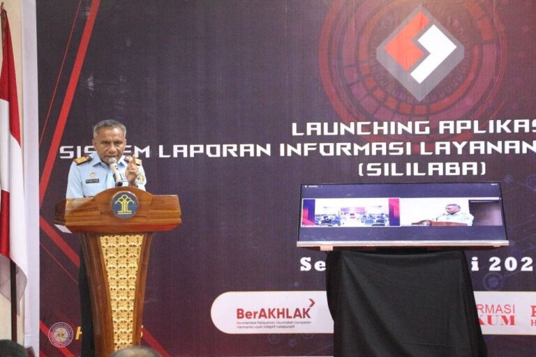 Permudah Masyarakat Melakukan Pengurusan, Kakanwil Kemenkumham Sultra Launching Aplikasi