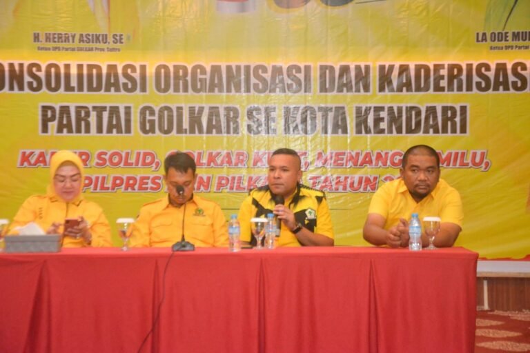 Buka Tahap Penjaringan Calon Wali Kota dan Wakil Wali Kota Kendari, Golkar Utamakan Kader Potensial