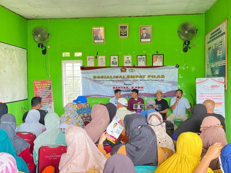 Anggota DPR RI Dapil Sultra Bahtra Kunjungi Kecamatan Samaturu, Masyarakat Antusias Ikuti Sosialisasi Empat Pilar