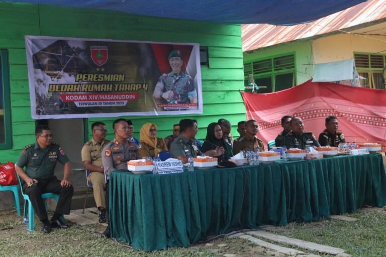 Virtual Bersama Pangdam XIV Hasanuddin, Launching RTLH Tahap 4 Kodim 1417 Kendari