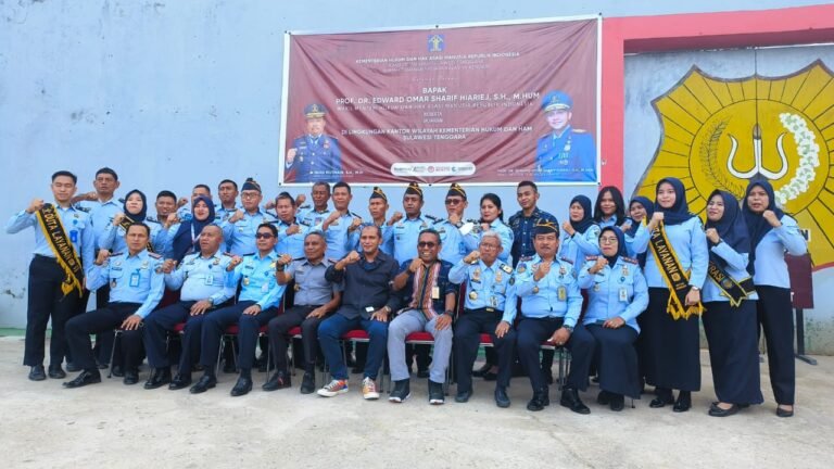 Wamenkumham Kunjungi Rutan Kelas II A Kendari, Karutan: Membawa Semangat Baru Bagi Kami