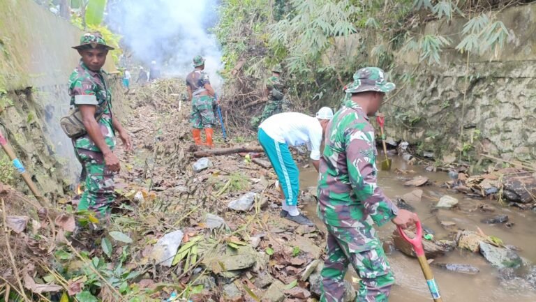 Menuju 10 Tahun World Water Forum, Kodim Kendari Dukung Kegiatan Susur dan Bersih- Bersih Sungai