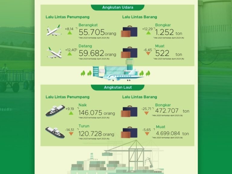 BPS Sultra: Penggunaan Transportasi Udara dan Laut Alami Kenaikan