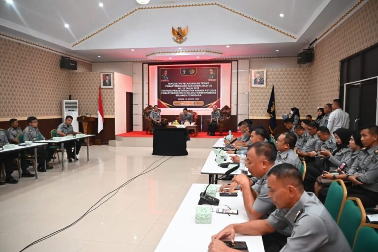 Tingkatkan Kinerja dan Pelayanan, Kanwil Kemenkumham Gelar Sosialisasi UU Pemasyarakatan ke Polsuspas