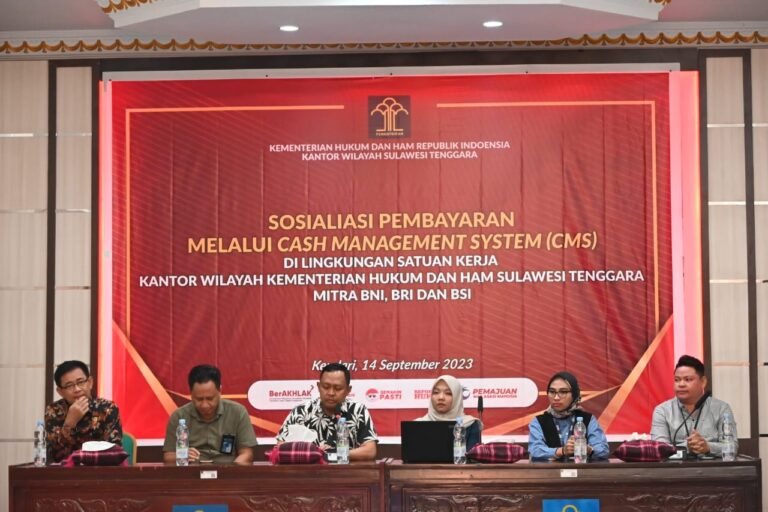 Kanwil Kemenkumham Sultra Sosialisasi Pembayaran Melalui Cash Management System