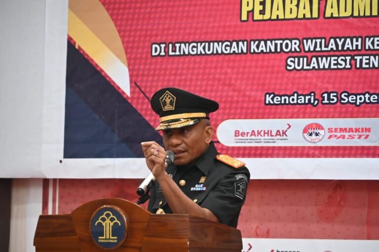 Lantik 2 Pejabat, Kakanwil Kemenkumham Sultra: Utamakan Tanggung Jawab dan Integritas Selama Bekerja