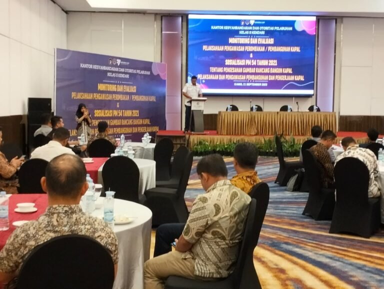 Tertibkan Galangan Kapal, KSOP Kelas II Kendari Sosialisasi PM 54 Tahun 2021