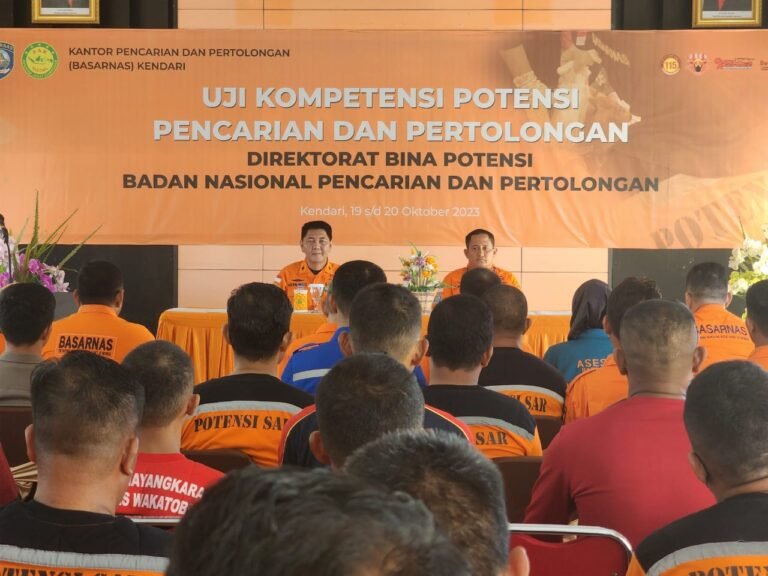 Giat Uji Kompetensi Potensi SAR Tahun 2023 Diikuti 40 Peserta