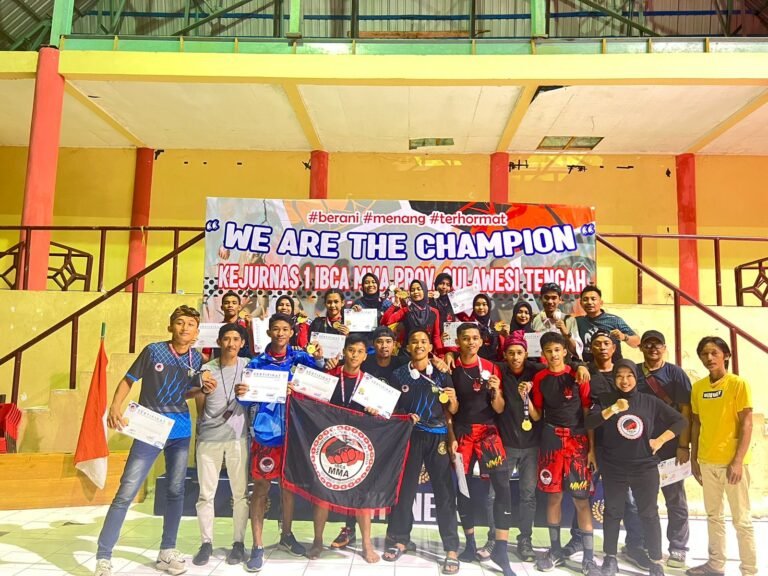 Kejurnas IBCA MMA 2023 di Palu, Kontingen Sultra Berhasil Raih Juara Umum