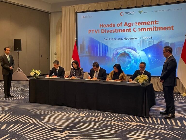 PT Vale Menandai Pencapaian Bersejarah dengan Penandatanganan Perjanjian Pendahuluan Divestasi