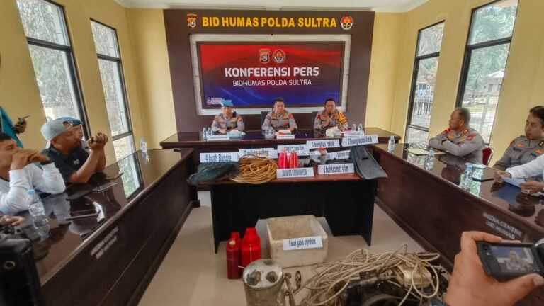 Penanganan Perkara Terduga Pelaku Bom Ikan, Dirpolair Polda Sultra Utamakan Sisi Kemanusiaan