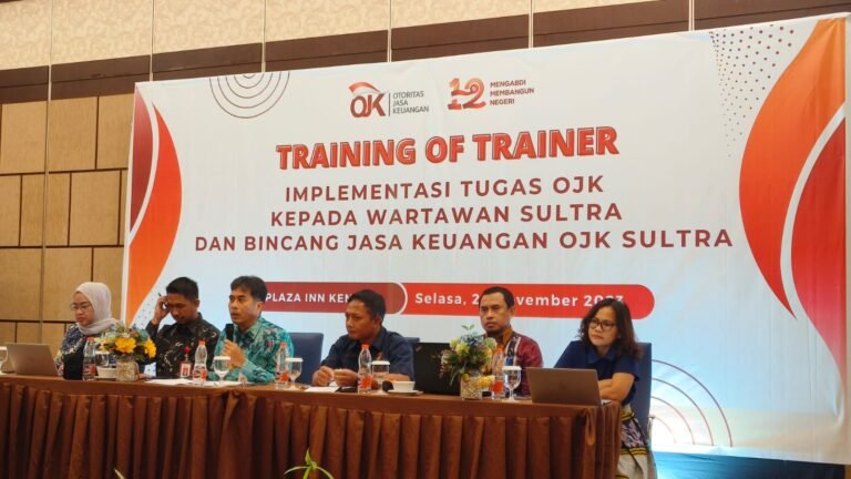Bincang dengan Media, OJK Bahas Perkembangan Industri Jasa Keuangan, Fenomena Investasi Bodong  dan Pinjaman Online di Sultra