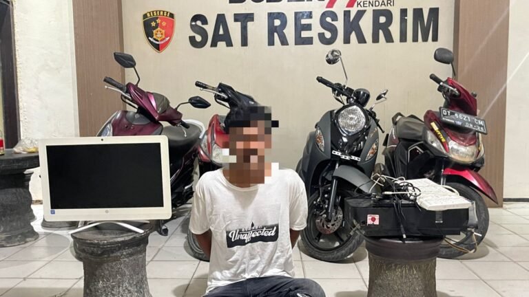 Polisi Amankan Seorang Pelaku Curanmor di Kendari