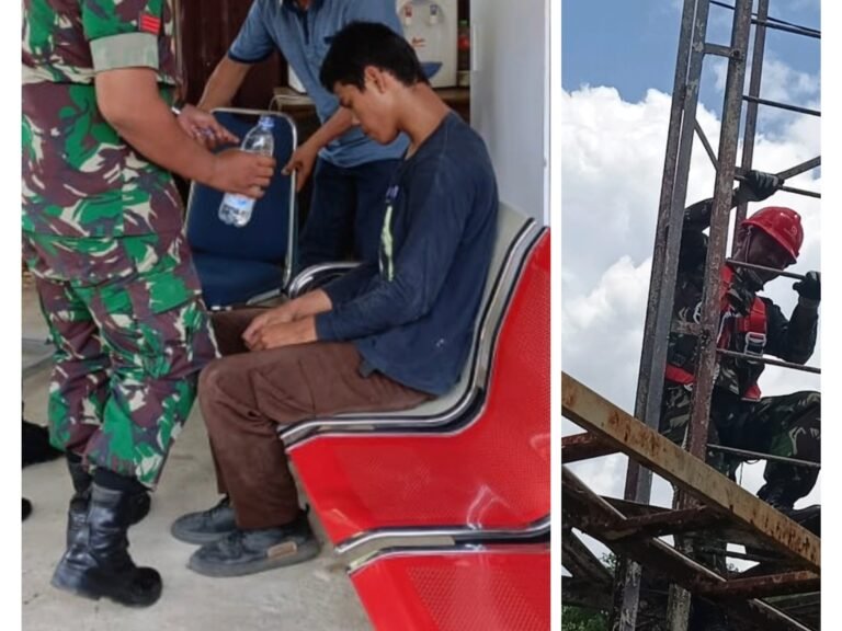Aksi Heroik Babinsa Kodim Kendari Gagalkan Tindak Percobaan Bunuh Diri Seorang Pelajar