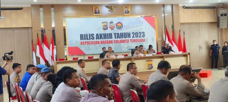 Sepanjang 2023, Polda Sultra Catat Angka Kriminalitas Meningkat