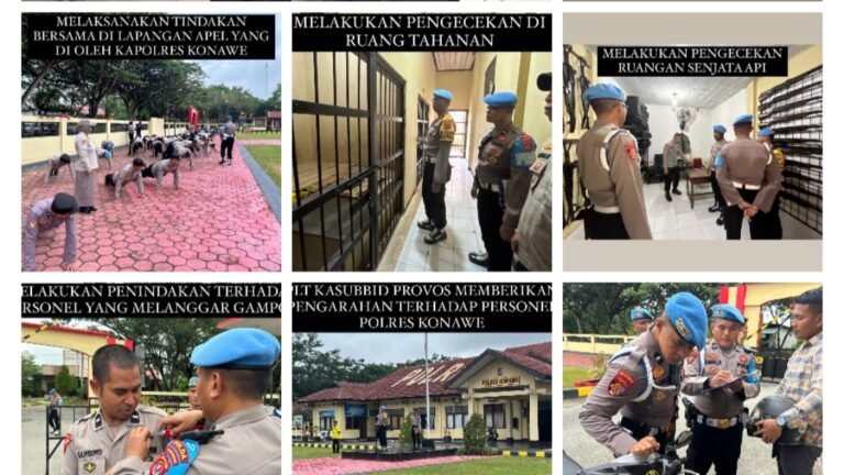 Propam Polda Sultra Gelar Gaktibpblin di Polres Konawe