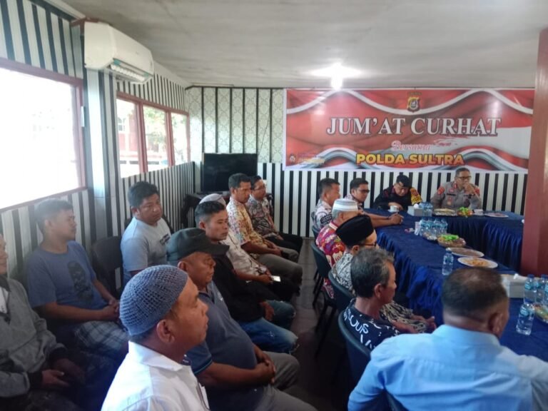 Jumat Curhat Polda Sultra Terima Laporan Nelayan Abeli dari Pencurian Hingga Ancaman Bom Ikan