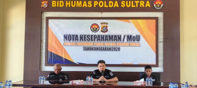 Polda Sultra Kembali Teken MoU dengan Media