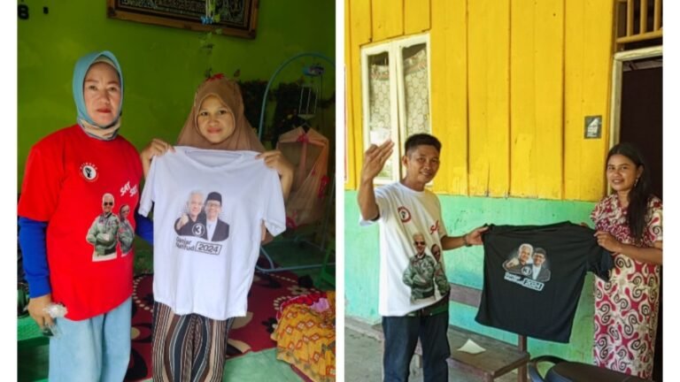 Menangkan Ganjar Mahfud, Pospera Sultra Sosialisasi Visi Misi Door To Door ke Masyarakat