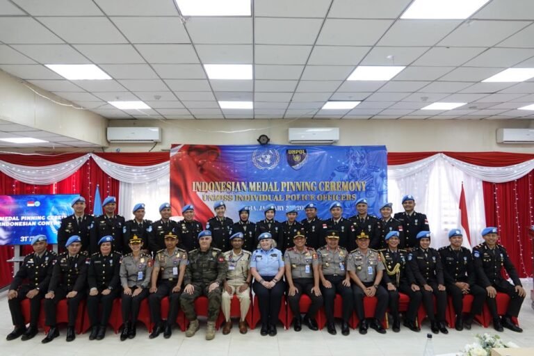 Beri Kontribusi Nyata Misi Perdamaian, UNMISS Beri Penghargaan Personel POLRI