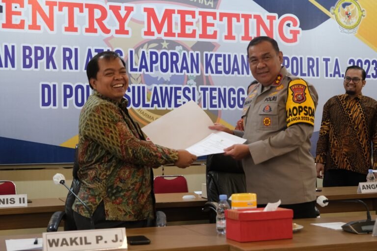 Entry Meeting, BPK RI  Periksa Laporan Keuangan di Polda Sultra