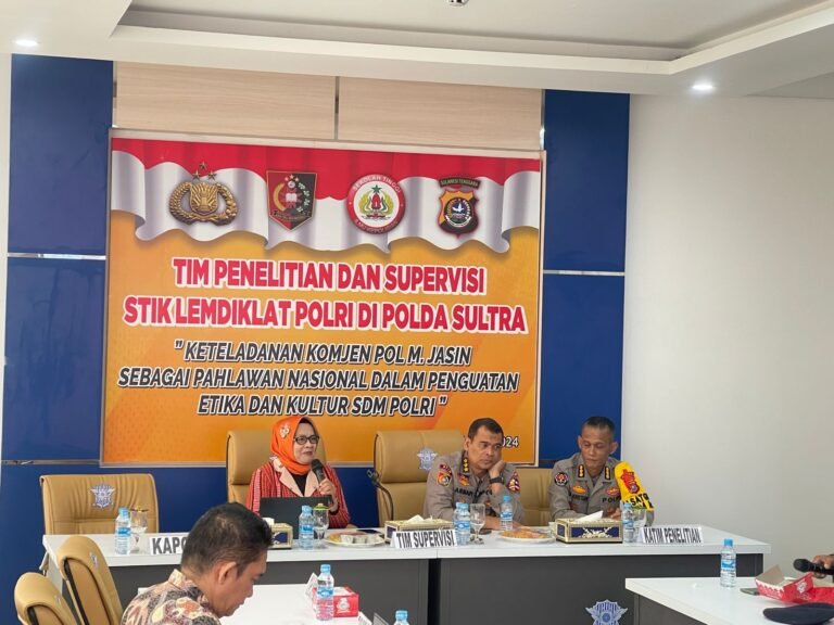 Tim STIK Lemdiklat Polri Penelitian dan Supervisi di Polda Sultra Tentang Komjen M. Jasin
