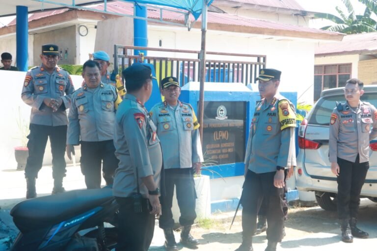 Kapolresta Kendari Tinjau Langsung Pengamanan Lima TPS yang PSU