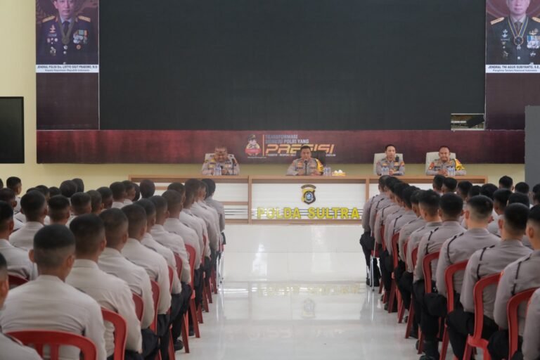 Evaluasi Pelanggaran Personel, Wakapolda Sultra Beri Arahan Kepada Bintara Remaja
