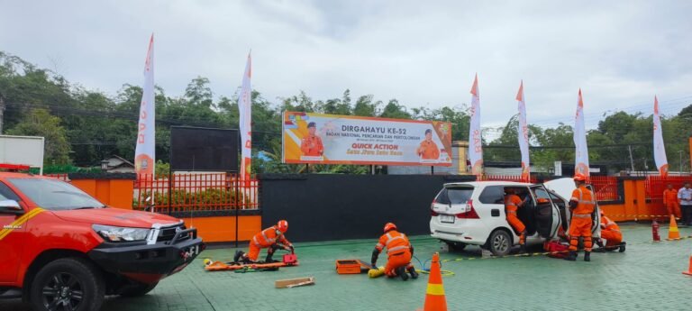 Peringatan HUT ke 52 BNPP, KPP Kendari Gelar Upacara dan Simulasi