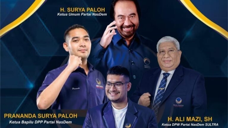 Ketua Umum DPP Nasdem Surya Paloh Serukan Kemenangan Pemilu 2024 di Bumi Anoa