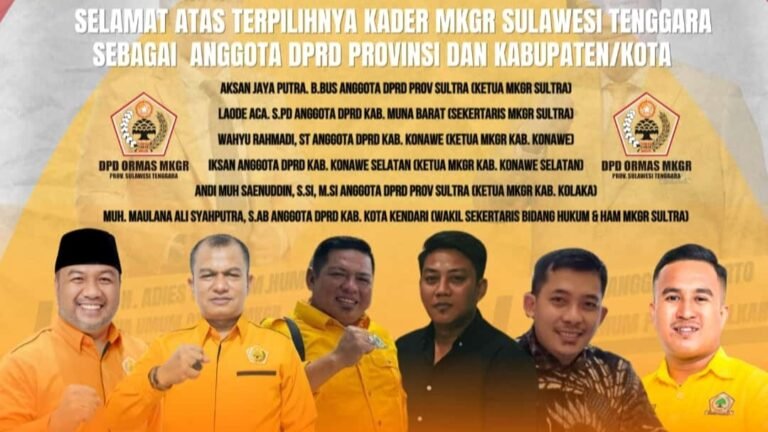 Ketua MKGR Sultra Berhasil Bawa Para Kadernya Menuju Parlemen