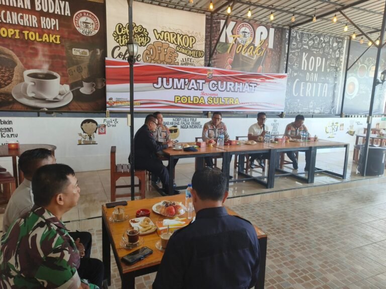 Gelar Jumat Curhat di Ranomeeto, Masyarakat Adukan Soal Knalpot Brong hingga Peredaran Miras ke Polda Sultra
