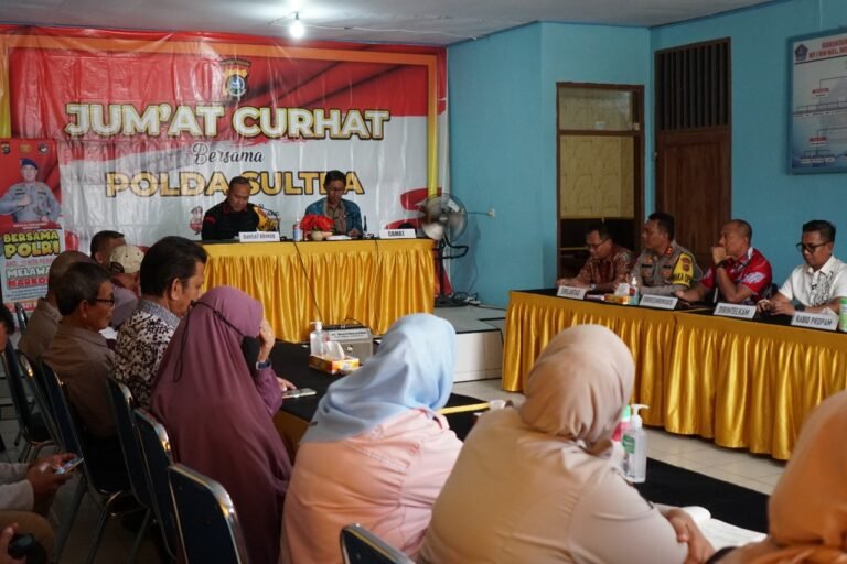 Jumat Curhat Polda Sultra Bersama Masyarakat Kelurahan Mokoau, Pelanggaran Lalu Lintas dan Narkoba Masih Jadi Sorotan