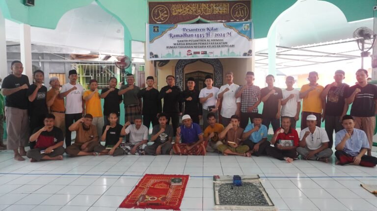 Pembinaan WBP, Rutan Kelas II A Kendari Gelar Pesantren Kilat