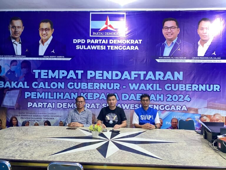 DPD Partai Demokrat Sultra Buka Penjaringan Cagub dan Cawagub Sultra