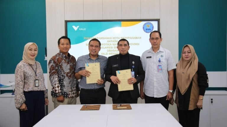 Cegah Narkoba di Lingkungan Karyawan, PT Vale Teken MoU dengan BNN