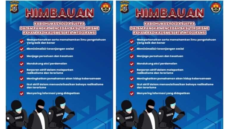 Kabid Humas Polda Sultra Keluarkan Imbauan Soal Radikalisme, Aksi Terorisme dan Intoleransi SARA