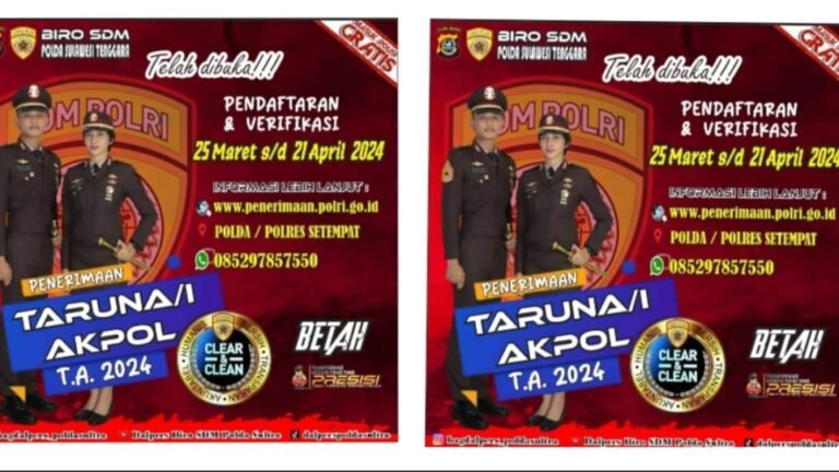 POLRI Buka Pendaftaran AKPOL Tahun 2024
